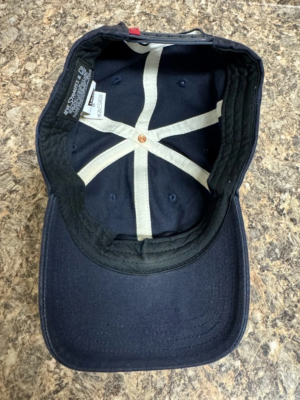 Kids Levi's Dark Blue Cap with Red Logo Patch (58cm/23in)